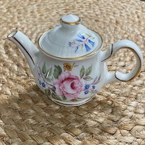 Vintage Sadler Floral Miniature Teapot